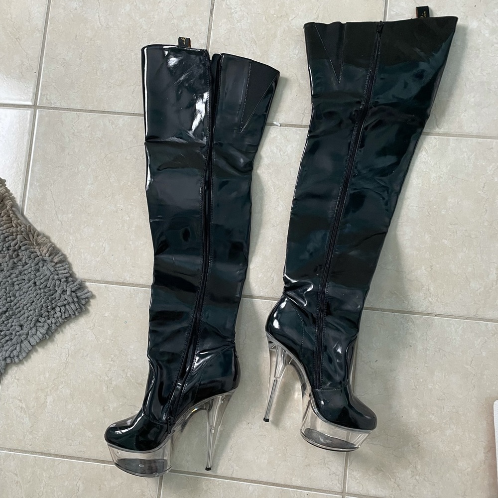 Ellie pleaser over the knee boots